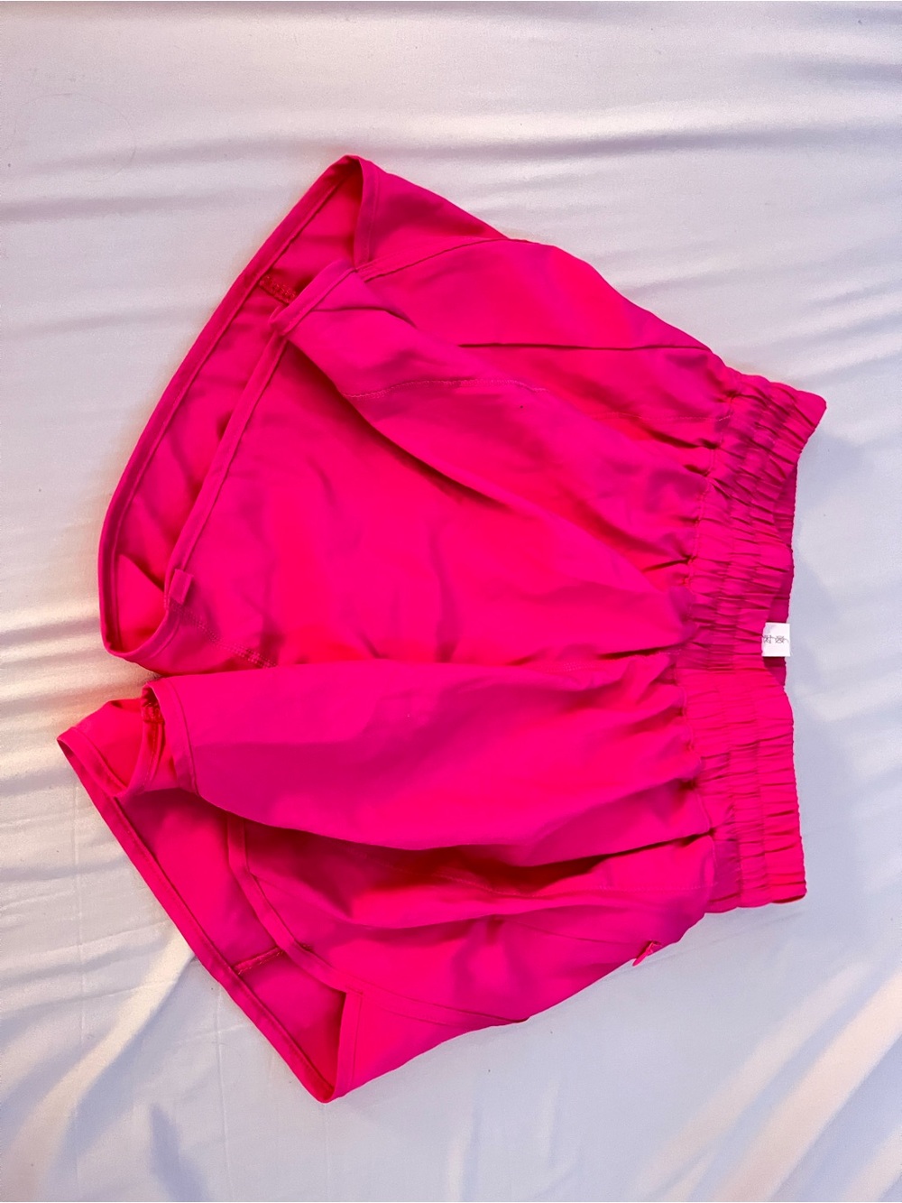 SHEIN Hot Pink Athletic Shorts with Elastic Waist